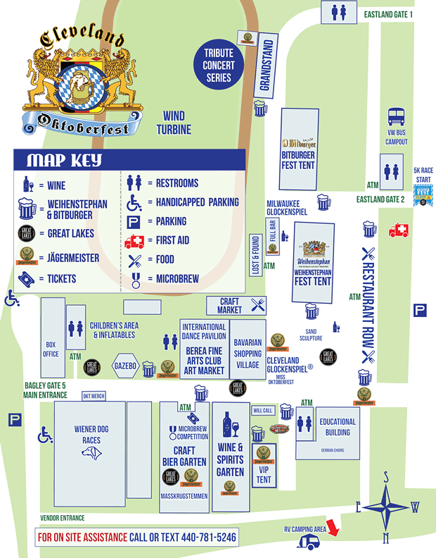 Cleveland Oktoberfest 2024 Map of Grounds