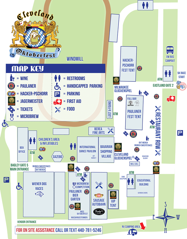 Map of Grounds Cleveland OktoberfestCleveland Oktoberfest